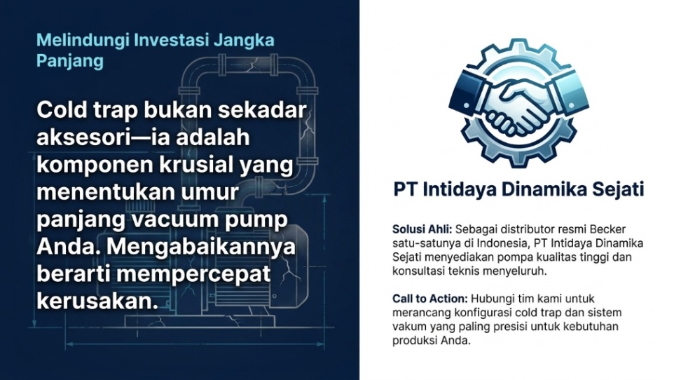 pesan cold trap di intidaya dinamika sejati