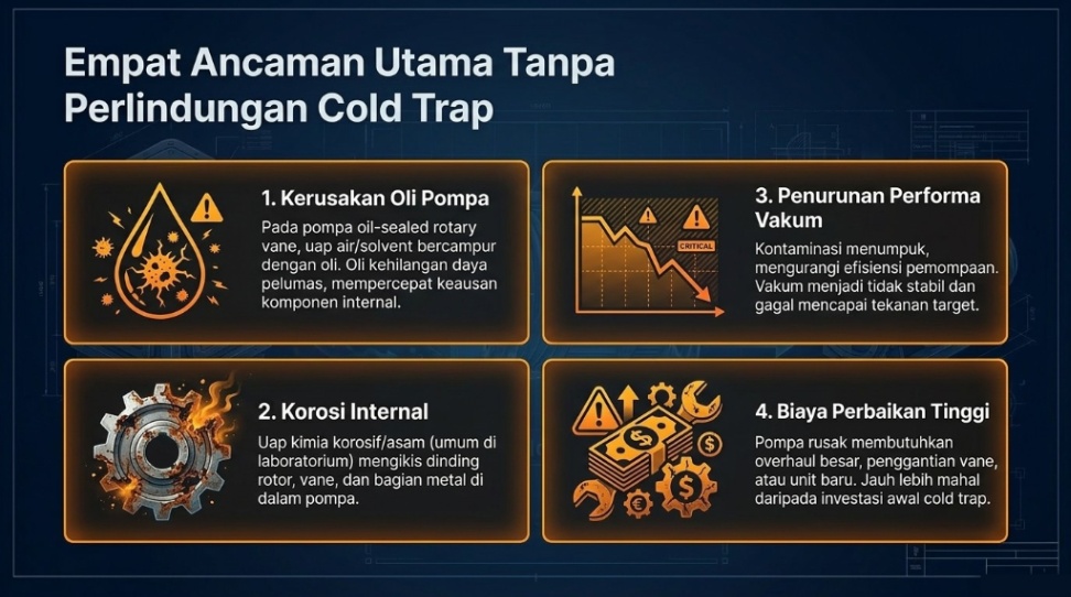 mengapa cold trap diperlukan